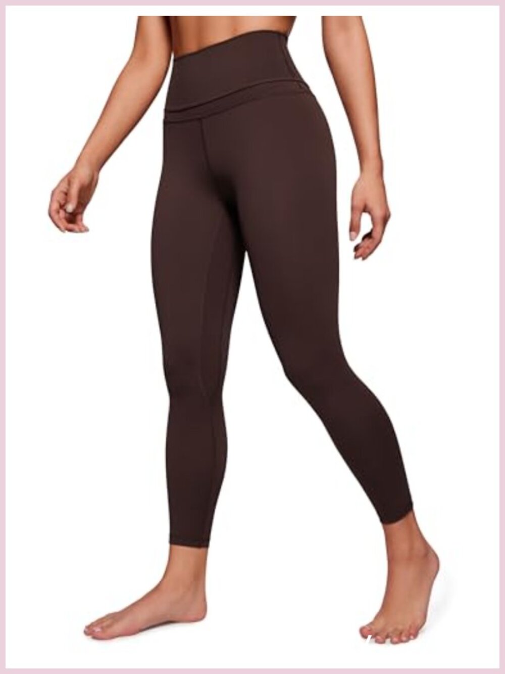 High Rise Yoga Leggings 7/8 Length Hidden Pocket Compression